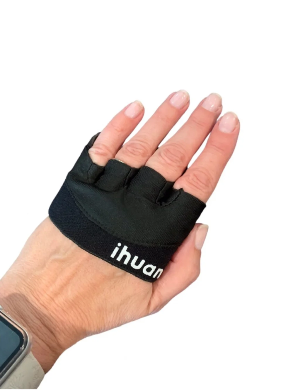 Ihaun Weightlifting fingerless grip Gloves Size Small Black NWOT
